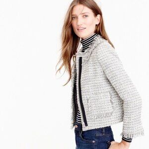 J. Crew Tweed Metallic Lady Jacket - Size 00